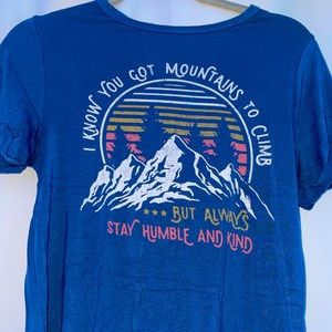 Blue mountains/hiking graphic tee